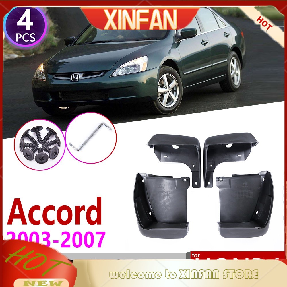 Xinfan บังโคลนรถยนต์ อุปกรณ์เสริม สําหรับ Honda Accord Sedan 2003~2007 4 ชิ้น