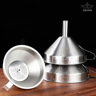 【FUNWD】High Quality Stainless Steel Oil Hopper with Detachable Filter for Easy Cleaning