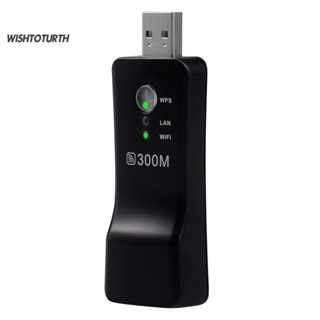 ☼Wt เครื่องขยายสัญญาณเครือข่ายไร้สาย 300Mbps USB WiFi