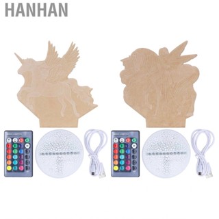 Hanhan 3D Night Light   Smart Touch Birthday Gifts for Indoor Decorative Lighting