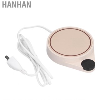 Hanhan Coffee Cup Warmer 55-75Celsius Adjustable  Heater Intelligent Heating Pad Home Office  CN Plug 220V