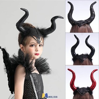 แถบคาดศีรษะแตรเด็กผู้ใหญ่ DEVIL Horn Headdress ฮาโลวีนพรหมพรรค Props MOLISA