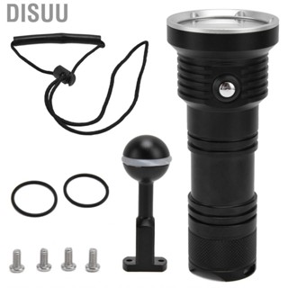 Disuu 12LED Flashlight IP68 10000LM Aluminum W/3 Lighting Colors 5 Light JY