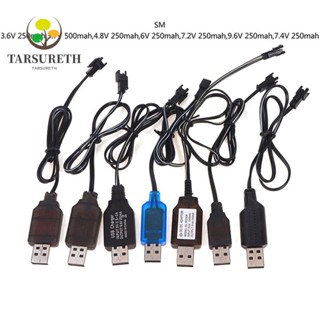 Tarsureth สายชาร์จแบตเตอรี่ อินเตอร์เฟซ Sm 250ma ปลั๊กด้านหน้า คุณภาพสูง 5 ชิ้น