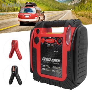 ALABAMAR DC 12V รถ Jump Starter แบบพกพาอัจฉริยะ LED แหล่งจ่ายไฟฉุกเฉินส่องสว่าง