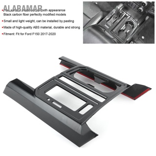 ALABAMAR เกียร์กล่อง Shift Trim คาร์บอนไฟเบอร์เกียร์ตกแต่ง Fit สำหรับ Ford F150 2017-2020