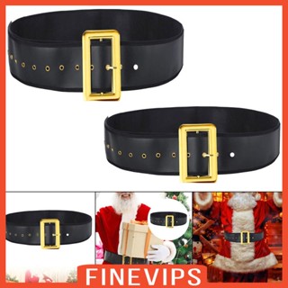 [Finevips] เข็มขัดหนัง PU ประดับซานตาคลอส คริสต์มาส พร้อมหัวเข็มขัด พร็อพ สําหรับตกแต่งปาร์ตี้ฮาโลวีน ผู้ชาย ผู้หญิง