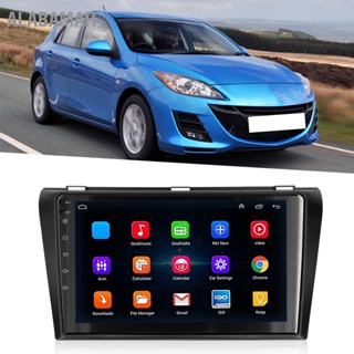 ALABAMAR 9in GPS นำทางสำหรับ Android10.0 WiFi หน้าจอสัมผัสแฮนด์ฟรี Fit สำหรับ MAZDA 3 Axela 20042009