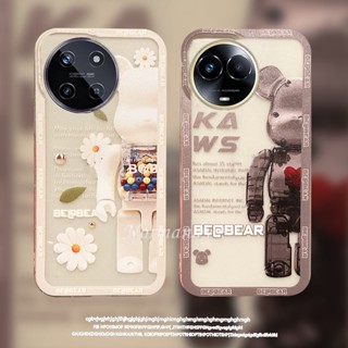 ใหม่ เคสป้องกันโทรศัพท์มือถือ TPU ใส แบบนิ่ม ลายการ์ตูนหมี สําหรับ Realme 11 NFC C51 11 C51 4G 2023