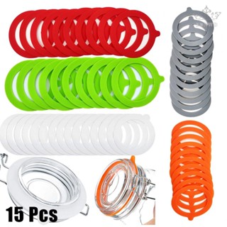 【FUNWD】Gasket Fit Most Cans Or Jars Food Jars Kitchen Storage 15 Pcs Brand New