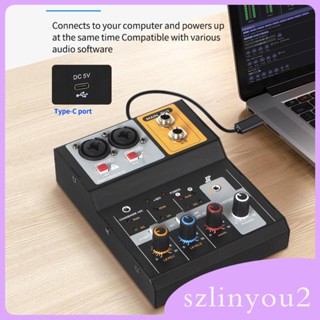 [szlinyou2] เครื่องผสมเสียงดิจิทัล 48V USB เชื่อมต่อง่าย 2 ช่อง สําหรับสตูดิโอ