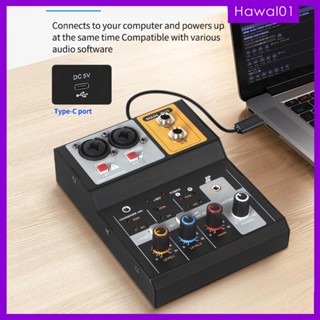 [Hawal] เครื่องผสมเสียงดิจิทัล 48V USB เชื่อมต่อง่าย 2 ช่อง สําหรับสตูดิโอ