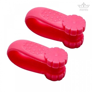 【FUNWD】Massage Clip Meridian Massage Clip Petal Design Acupoint Massage Clip Blue Pink