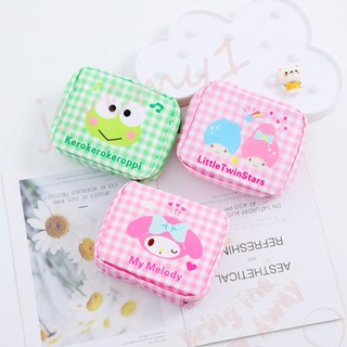 Jeremy1 กระเป๋าสตางค์ กระเป๋าใส่เหรียญ มีซิป ลาย Mymelody Kitty Cat Rabbit Dog น่ารัก สําหรับผู้หญิง