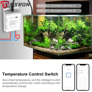 Myron สวิตช์อุณหภูมิ WiFi สําหรับ RF433 Alexa