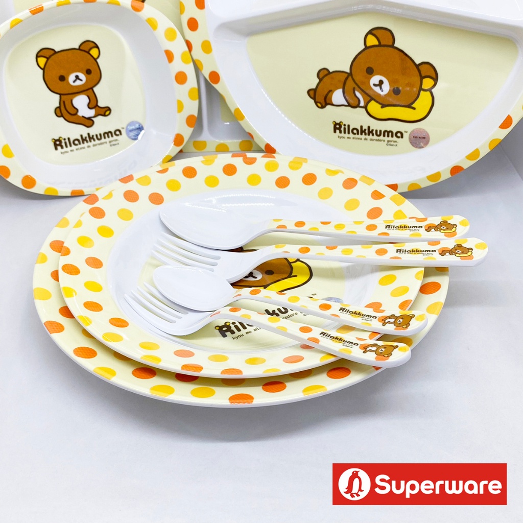 Rilakkuma -ฟีลกู้ด จานชามเมลามีน ลายการ์ตูน ริลัคคุมะ Superware ศรีไทยซุปเปอร์แวร์ [ขายเป็นชิ้น/เลือกรหัสสินค้า]