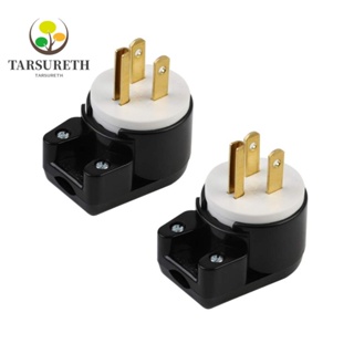 Tarsureth ปลั๊กเชื่อมต่อ Nema 5-15p AC ทองแดง 15A AC 125v หมุนได้ 12 ทิศทาง ปรับได้ ทนทาน สีขาว สําหรับช่างไฟฟ้า 2 ชิ้น