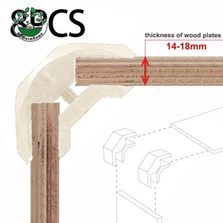 [Whcart] อุปกรณ์แคลมป์เชื่อมต่อมุมขวา 90 องศา สําหรับงานไม้ สวน ออฟฟิศ บ้าน 8 ชิ้น