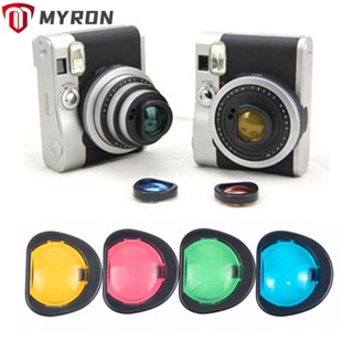 Myron ฟิลเตอร์กระจกกรองแสง หลากสี สําหรับกล้อง Instax Mini90 4 ชิ้น