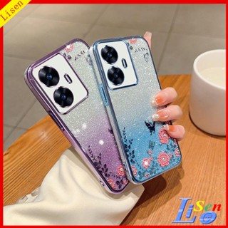 เคส  C55 HYB ดอกไม้ ผีเสื้อ เคสโทรศัพท์ ป้องกัน