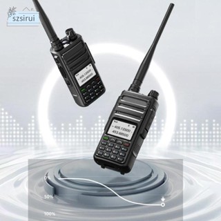 [szsirui] วิทยุมือถือ พลังงานสูง VHF พร้อมหูฟัง Dual k5 Plus สําหรับกลางแจ้ง