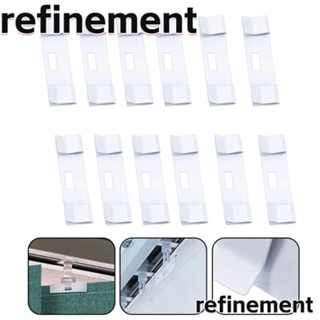 Refinement ผ้าม่านเหล็ก แนวตั้ง อเนกประสงค์ สีขาว สําหรับซ่อมแซมหน้าต่าง 12 ชิ้น