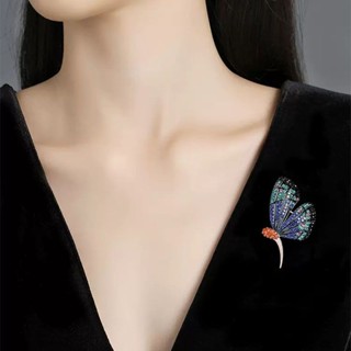 Shopkeepers selection #2023 new blue butterfly brooch womens high-end exquisite pin blue butterfly brooch elegant high-end jewelry 9.5N