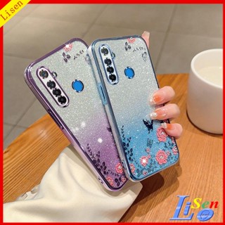 เคส Realme 5i C3 5 5S Realme 6i Realme 5 Pro HYB ดอกไม้ ผีเสื้อ เคสโทรศัพท์ ป้องกัน