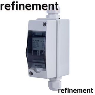 Refinement กล่องสวิตช์เบรกเกอร์วงจรไฟฟ้า Abs AC90-400V พลาสติกใส กันน้ํา สีขาว ทนทาน สําหรับช่างไฟฟ้า