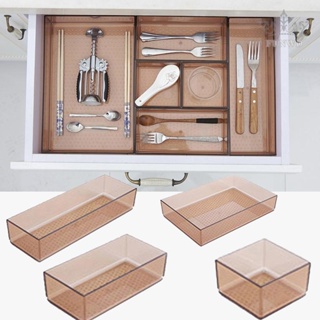 【FUNWD】Practical Kitchen Drawer Organizer for Plastic Cutlery Utensils Storage