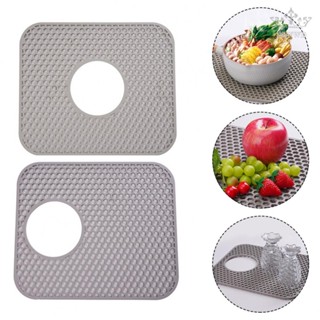 【FUNWD】Sink Mat 29*34cm Faucet Absorbent Mat Silicone Sink Splash Guard High Quality