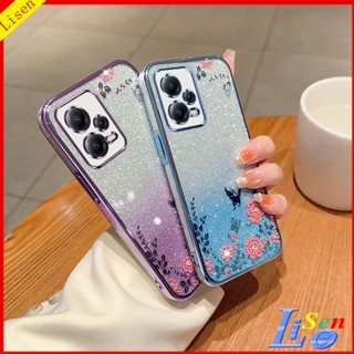 เคส Redmi Note12 Pro 5g Redmi note 12 5g HYB ดอกไม้ ผีเสื้อ เคสโทรศัพท์ ป้องกัน