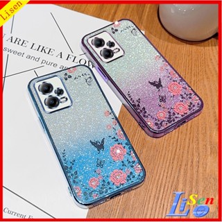 เคส Poco X5 5G HYB ดอกไม้ ผีเสื้อ เคสโทรศัพท์ ป้องกัน