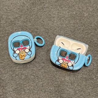 เคสหูฟังบลูทูธไร้สาย TPU ใส แบบนิ่ม ลายการ์ตูนโดราเอมอน คิตตี้ สําหรับ Airpods 1 2 pro2 gen3 2021