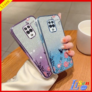 เคส Redmi Note 9S Note9 PRO HYB ดอกไม้ ผีเสื้อ เคสโทรศัพท์ ป้องกัน