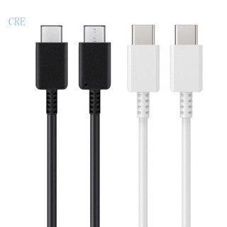 Cre สายชาร์จ USB C เป็น C Type-C ทนทาน และมีประสิทธิภาพ สําหรับ GalaxyS23 S22 S21Ultra