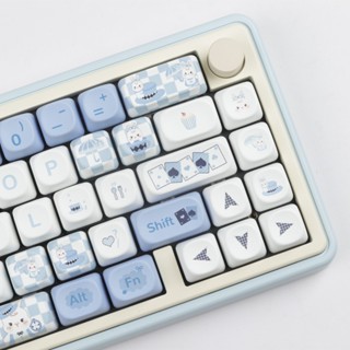 Alice Keycaps MOA Profile Personalized Keycap for Mechanical Keyboard with ANSI US Layout for Mx Switch Mechanical Keyboard