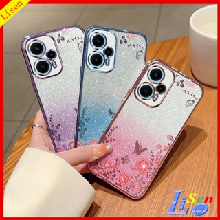 เคส Poco F5 HYB ดอกไม้ ผีเสื้อ เคสโทรศัพท์ ป้องกัน