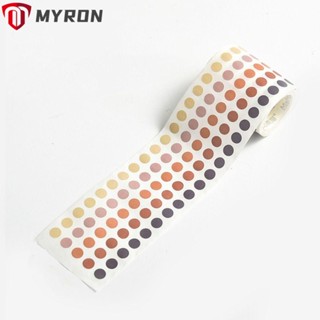Myron สติกเกอร์ฉลาก ลายจุด มีกาวในตัว ขนาดเล็ก 8 มม. หลากสี สําหรับตกแต่งสํานักงาน