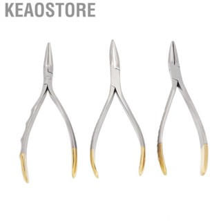 Keaostore Residual Root Forceps  Stainless Steel Precise Dental Fragments Extraction Pliers Portable Pointed Tip for Clinics