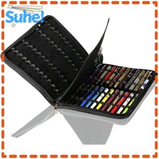 Suhe กระเป๋าใส่ปากกา หนัง PU มีซิป จุของได้เยอะ สําหรับใส่เครื่องเขียน