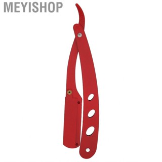 Meyishop Beard  Holder Manual Folding Alloy Straight Edge Hair Cut MNS