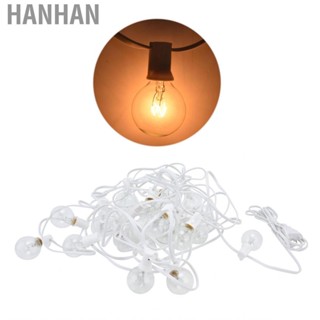 Hanhan Connectable Hanging Light  Outdoor String Lights Wide Use Durable for Porch Backyard Party Balcony