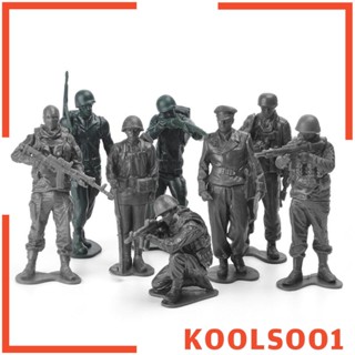 [Koolsoo1] ของเล่นฟิกเกอร์ทหาร สมจริง สําหรับวัยรุ่น 8 ชิ้น