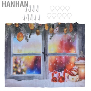 Hanhan Winter Curtain Christmas 3D Digital Printing Blackout Home New