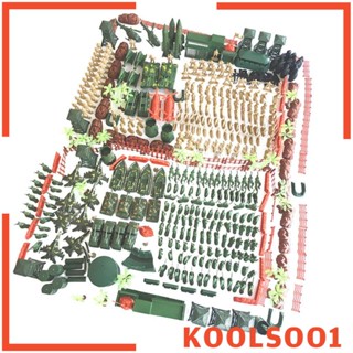 [Koolsoo1] ชุดโมเดลทหาร พร้อมรถถัง และยานพาหนะ สําหรับของเล่นฉากทราย 520 ชิ้น