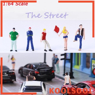 [Koolsoo1] โมเดลฟิกเกอร์ ฉากถนน ขนาดเล็ก 1/64 DIY สีแดง อุปกรณ์เสริม