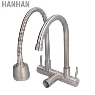 Hanhan Water Tap Sink Faucet Stainless Steel G1/2 for Basin Kitchen