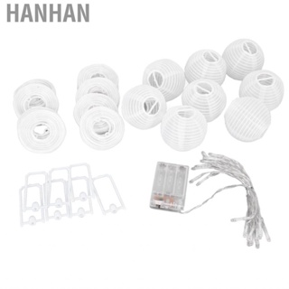 Hanhan White Lantern String Mini Terrace Decoration  Light For