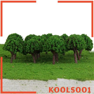 [Koolsoo1] โมเดลต้นไม้ สีเขียวอ่อน สเกล T 1:500 50 ชิ้น